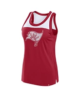 Fanatics Women's Red Tampa Bay Buccaneers Sequin Tank Top