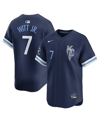 Nike Men's Bobby Witt Jr. Navy Kansas City Royals Connect Limited Player Jersey