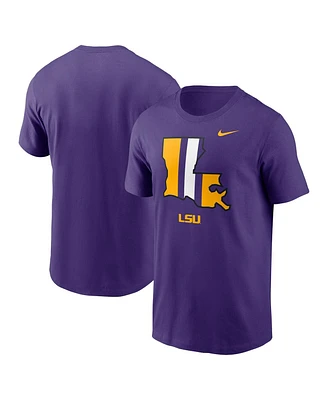 Nike Men's Purple Lsu Tigers Legacy Alternate Logo T-Shirt