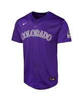 Nike Big Boys and Girls Purple Colorado Rockies Alternate Limited Jersey