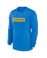 Nike Men's Powder Blue Los Angeles Chargers Sideline Player Performance Long Sleeve T-Shirt