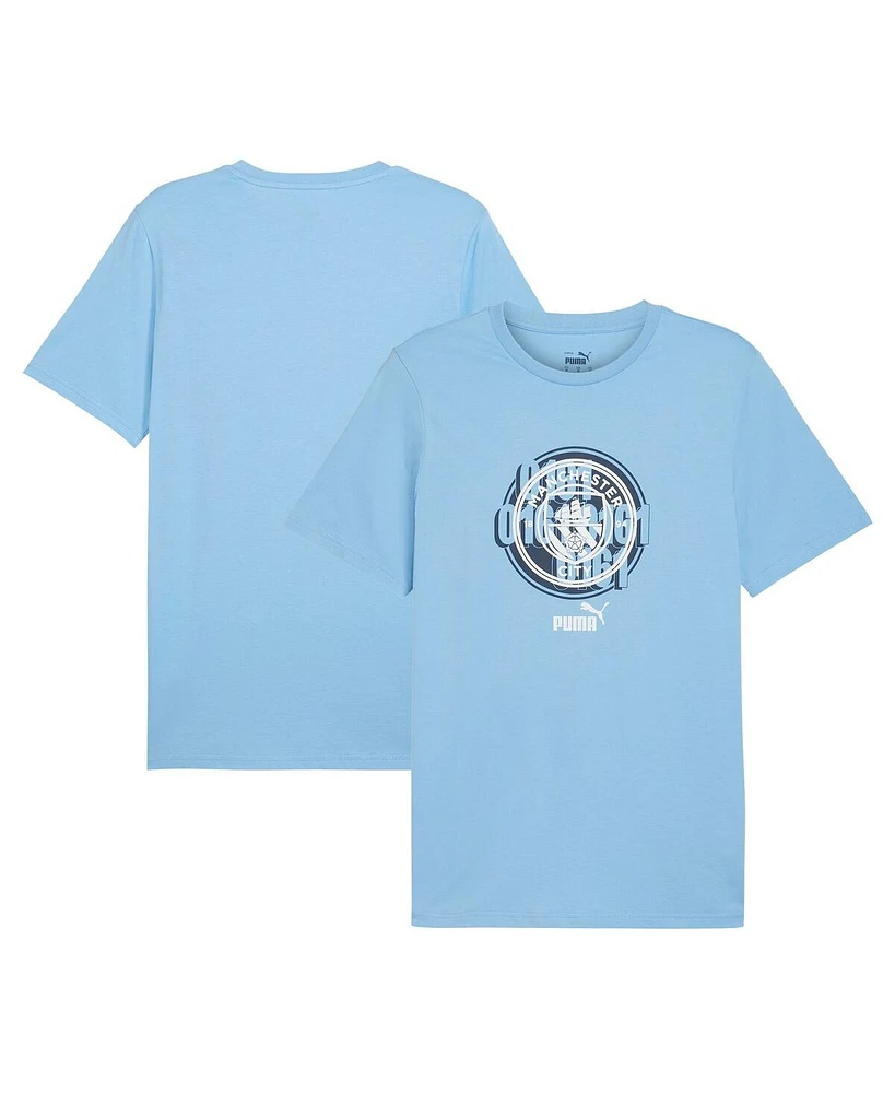 Puma Men's Light Blue Manchester City ftblCulture T-Shirt