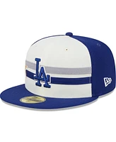 New Era Men's Cream/Royal Los Angeles Dodgers 2024 Mlb All-Star Game Workout 59FIFTY Fitted Hat