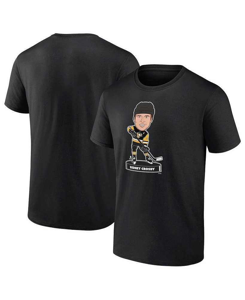 Fanatics Men's Sidney Crosby Black Pittsburgh Penguins Player Bobblehead T-Shirt