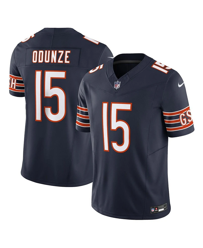 Nike Men's Rome Odunze Navy Chicago Bears Vapor F.u.s.e. Limited Jersey