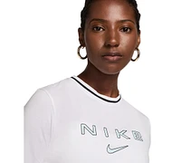 Nike Women's Sportswear Chill Knit Slim Logo Cropped T-Shirt