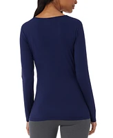 32 Degrees Women's Long-Sleeve Scoop-Neck Top