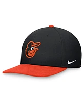 Nike Men's Black/Orange Baltimore Orioles Evergreen Two-Tone Snapback Hat