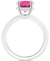 Mystic Topaz Oval Solitaire Ring (3-5/8 ct. t.w.) Sterling Silver (Also Pink Topaz)