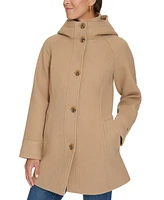 Tommy Hilfiger Women's Hooded Button-Front Coat, Created for Macy's