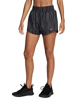 Nike Women's One Dri-fit High-Waist Brief-Lined Printed Shorts