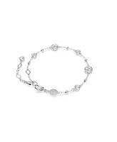 Swarovski Round Cut, White, Rhodium Plated Imber Bracelet