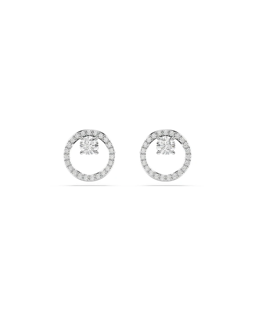 Swarovski Round Cut, White, Constella Stud Earrings