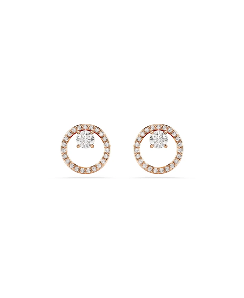 Swarovski Round Cut, White, Constella Stud Earrings