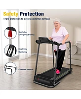 Redliro Walking Treadmill with Long Handrail for Balance, Recovery Fitness Exercise Machine Foldable for Home use