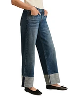 Lucky Brand Women's Legend Sweet Wide-Leg Cuffed Jeans