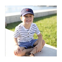 Bits & Bows Boys Boys Lobster Baseball Hat in Navy