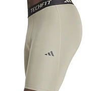 adidas Men's Tech-Fit Logo Compression Shorts