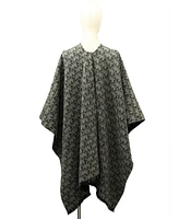 Michael Kors Mk Plaid Reversible Ruana