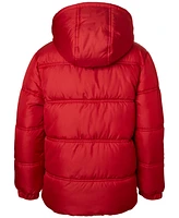 Ixtreme Toddler & Little Boys Fleece-Lined Full-Zip Hooded Puffer Jacket with Ribbed-Knit Beanie