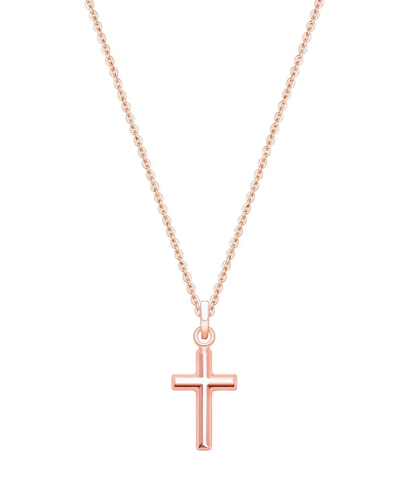 Tiny Blessings Kids Children's 14K Gold Everlasting Faith Cross 13-14" Necklace