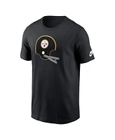 Nike Men's Black Pittsburgh Steelers Rewind Logo Essential T-Shirt