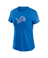 Nike Women's Blue Detroit Lions Primary Logo T-Shirt