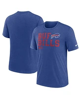 Nike Men's Royal Buffalo Bills Overlap Lockup Tri-Blend T-Shirt