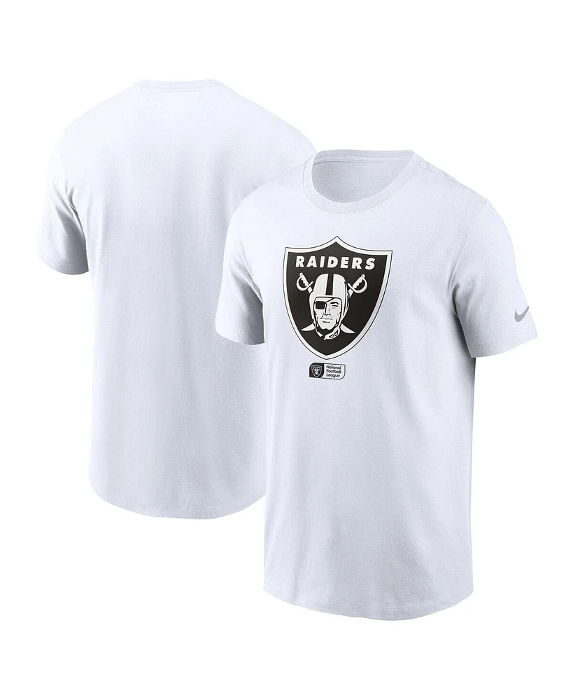 Nike Men's White Las Vegas Raiders Faded Essential T-Shirt