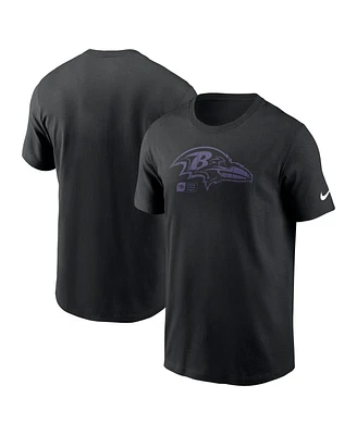 Nike Men's Black Baltimore Ravens Faded Essential T-Shirt