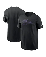 Nike Men's Black Baltimore Ravens Faded Essential T-Shirt