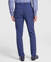 Hugo by Boss Men's Modern-Fit Windowpane Check Suit Pants