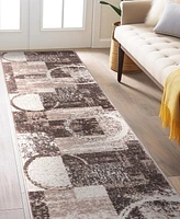 Main Street Rugs Alba 307 2'x10' Runner Area Rug