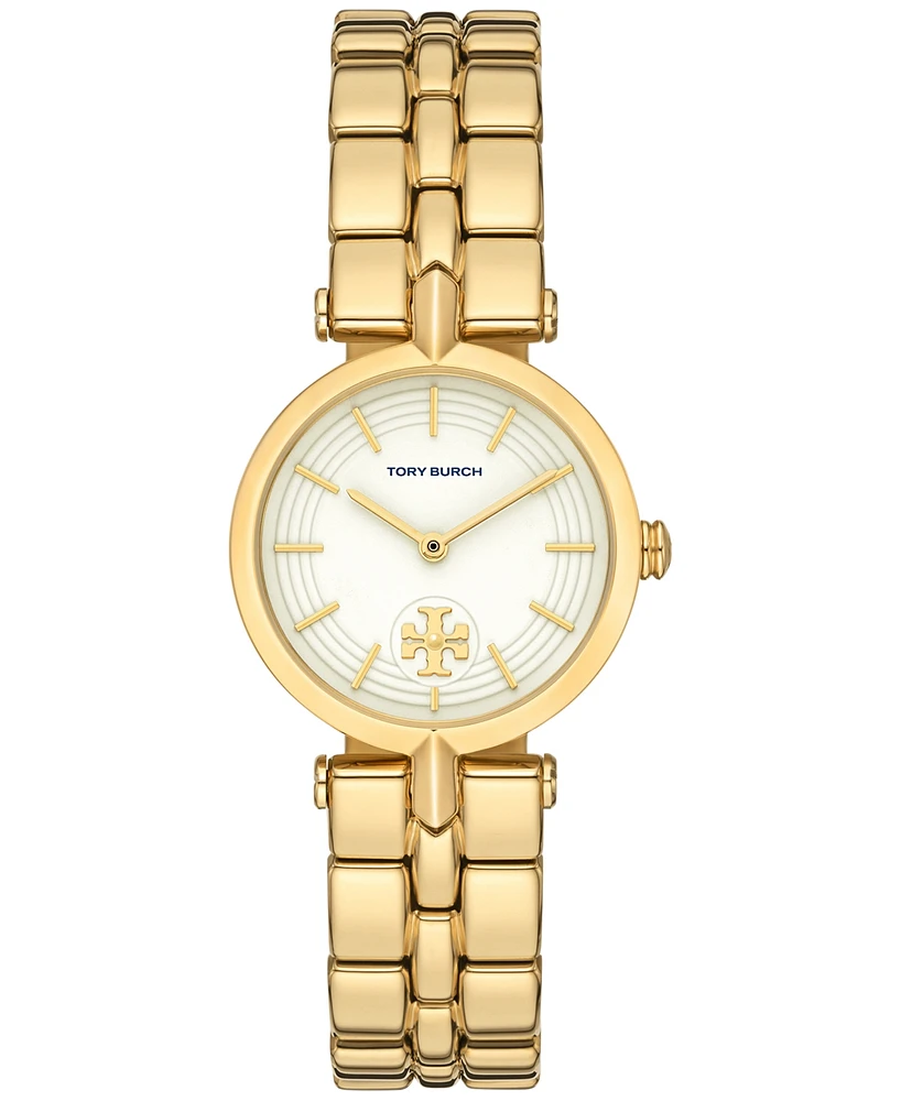 Tory Burch Women's The Kira Gold-Tone Stainless Steel Bracelet Watch 30mm