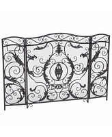 Simplie Fun Waterbury Ornate Scrollwork Fire Screen