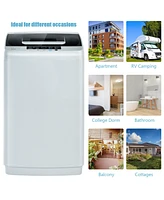 Gymax Full-Automatic Washing Machine Portable Compact Laundry Washer Spin 8.8 lbs
