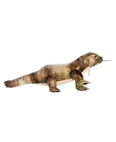 Aurora Large Komodo Dragon Miyoni Realistic Plush Toy Brown 20"