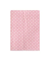 Hudson Baby Infant Girl Cotton Flannel Burp Cloths Bundle, Blush Navy Floral, One Size