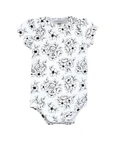 Hudson Baby Baby Girls Cotton Bodysuits, Toile Black Dress