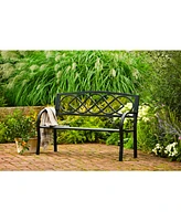 Evergreen Celtic Knot Garden Bench
