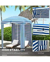 Streamdale Furniture Cabana Beach Umbrella Shade, Coolness, and Protection in One!