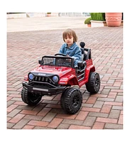 Streamdale Furniture Ride-On Kids' Electric Car with Remote Control, Suspension, Music, and Swing Function