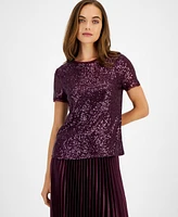 Anne Klein Women's Sequined T-Shirt