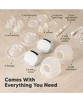 KeaBabies Pulse S10 Pro Breast Pump, Hands Free Double Electric Breast Pumps, Wearable Breastfeeding Pump Portable, 24mm Flange