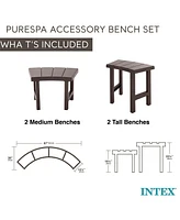 Intex 28514E 2 Medium PureSpa Accessories Benches