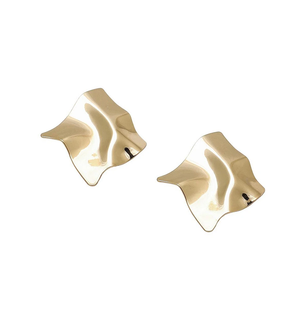 Sohi Women's Foil Stud Earrings