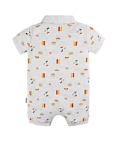 Gerber Baby Girls Collared Romper
