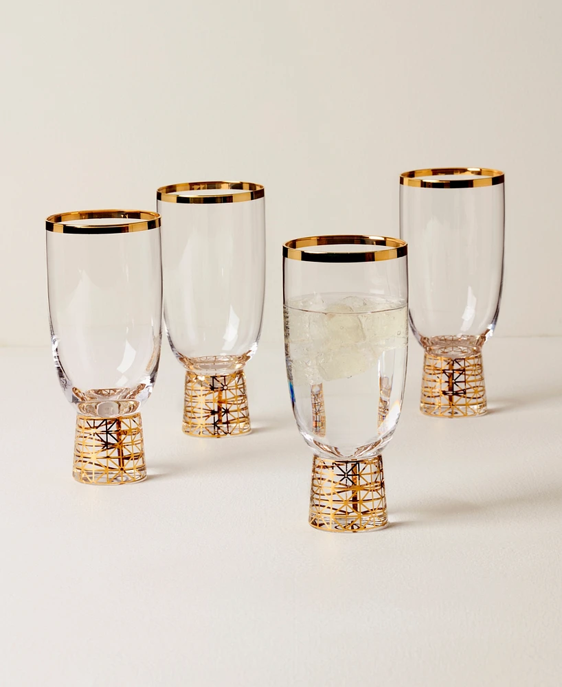 Lenox Tuscany Classics Gold Frost All-Purpose Glasses, Set Of 4