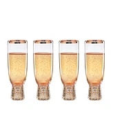 Lenox Tuscany Classics Gold Frost Flutes, Set Of 4