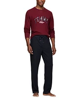 Tommy Hilfiger Men's Thermal Logo Long-Sleeve Pajama Shirt